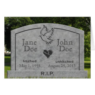 Divorce - carte de DÉCHIRURE - changez le texte