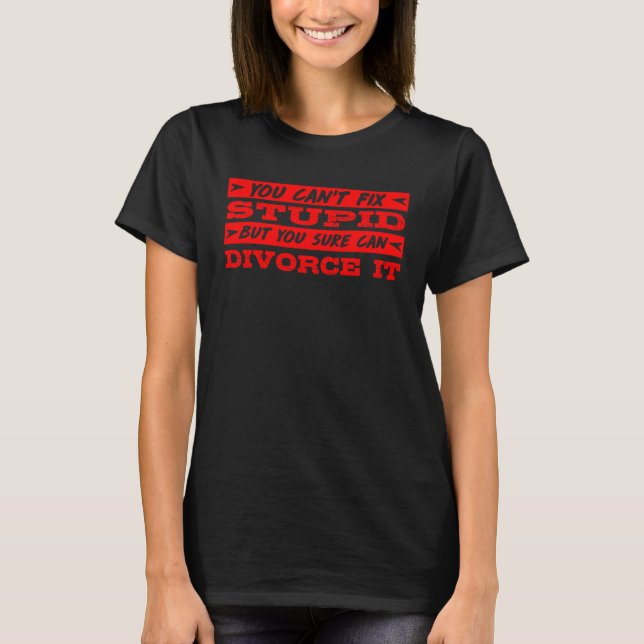 Divorce Party Happily Divorced Men Divorce T-Shirt (Vorderseite)