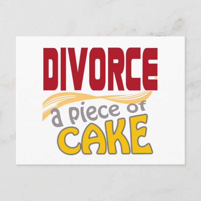 Divorce - Piece of Cake Postkarte (Vorderseite)