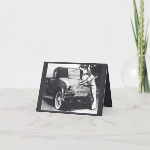 Divorcé, séparé, seul, seul, carte de voeux