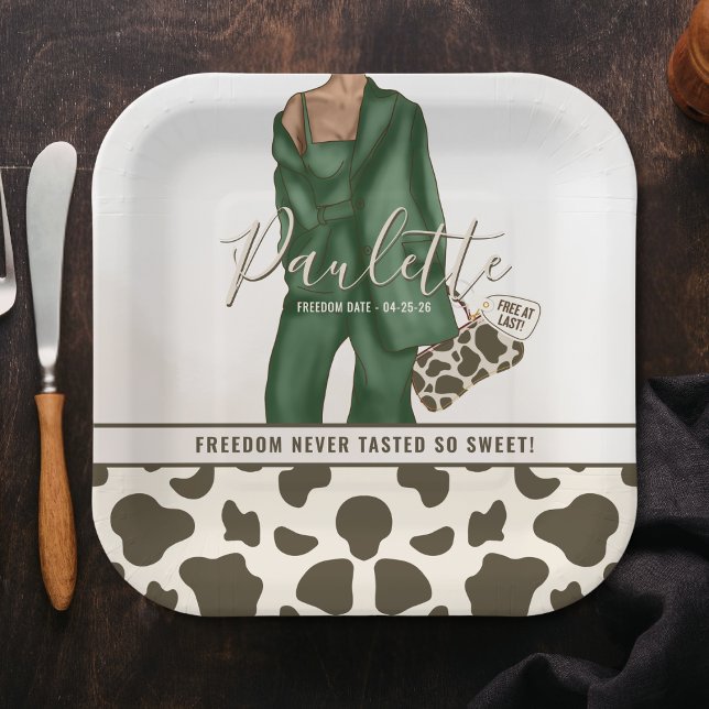 Divorce Theme Animal Skin  Pappteller (Divorce Theme Paper Plates)