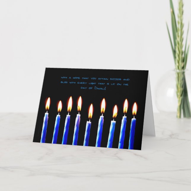 Diwali 3 feiertagskarte (Vorderseite)