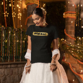 Diwali atemberaubendes goldenes Design T-Shirt