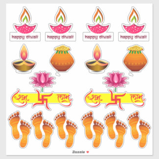 Diwali-Aufkleber-Combo-Set Aufkleber