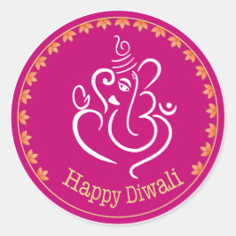 Diwali-Aufkleber für Geschenke und Karten Packung  Runder Aufkleber