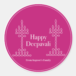 Diwali Aufkleber personalisiert für Geschenkpackun