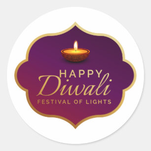 Diwali-Aufkleber Runder Aufkleber