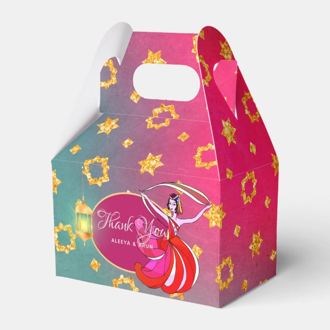 Diwali Bollywood Gastgeschenk Box Dancer Geschenkschachtel (Vorderseite)
