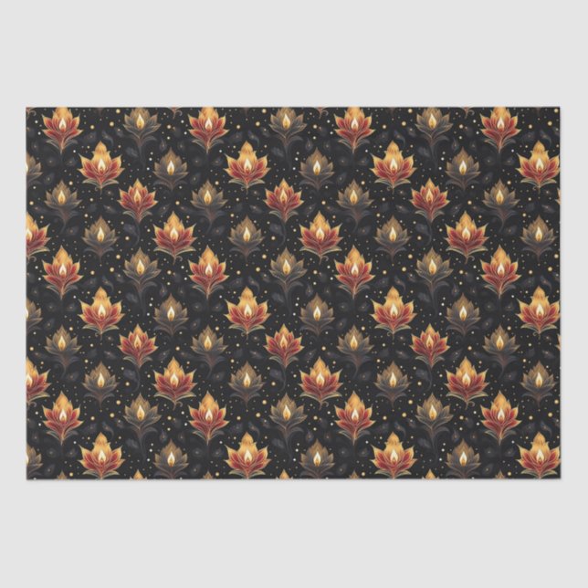 Diwali Candles Seidenpapier (Vorderseite)