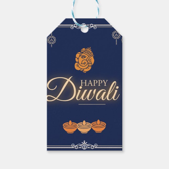 " Diwali Celebration Party Geschenkanhänger (Vorderseite)