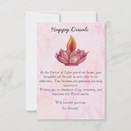 Diwali Dankeschön Karte
