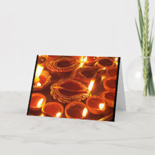 Diwali-Diya-Kerzen Karte