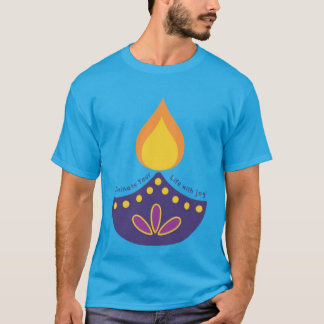 Diwali Diya T-Shirt - Célébrer le Festival de Li