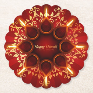 Diwali Diya Untersetzer