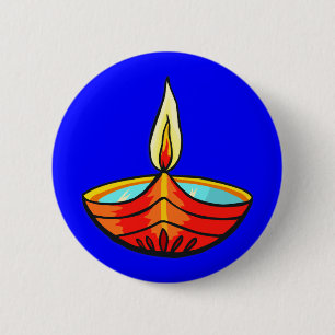 Diwali Festival-Lichter Button