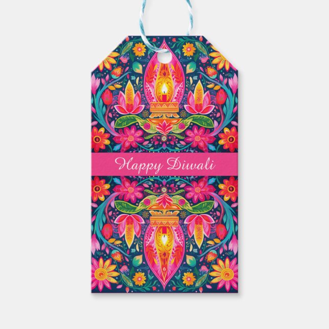 Diwali Gardens Geschenkanhänger (Vorderseite)