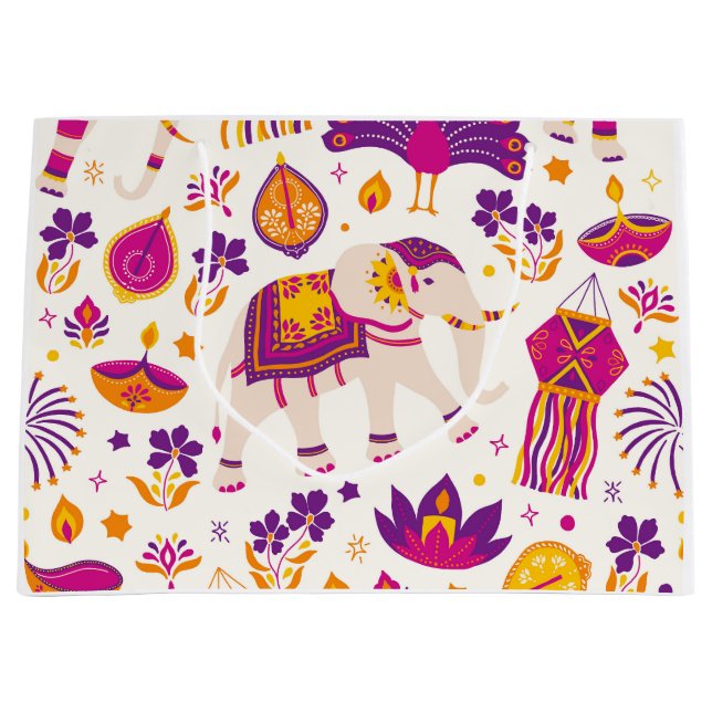 Diwali Gift Bag Große Geschenktüte (Vorderseite)