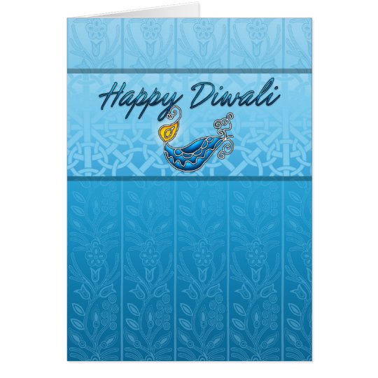 Diwali Gruß-Karte mit Lampe Karte