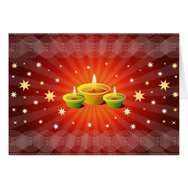 Diwali Grüße (Vorderseite (Horizontal))