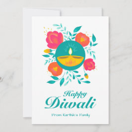 Diwali Grußkarte personalisiert Karte