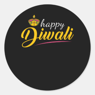 Diwali Happy Diwali Runder Aufkleber