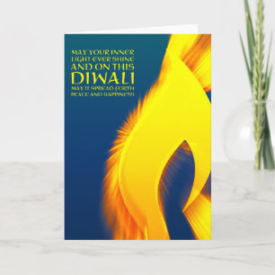 Diwali-inspirierendes inneres Licht zerplatzt Karte