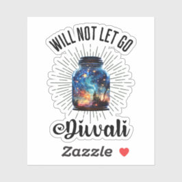 Diwali Light Jar – Festival of Lights Aufkleber