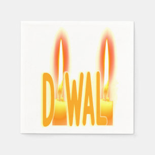 Diwali Lights Candles Candlelight Typografie Niedl Serviette