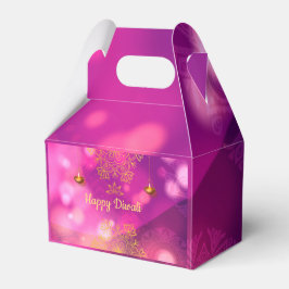 Diwali Lila Gold Mandala Lamps Geschenkschachtel