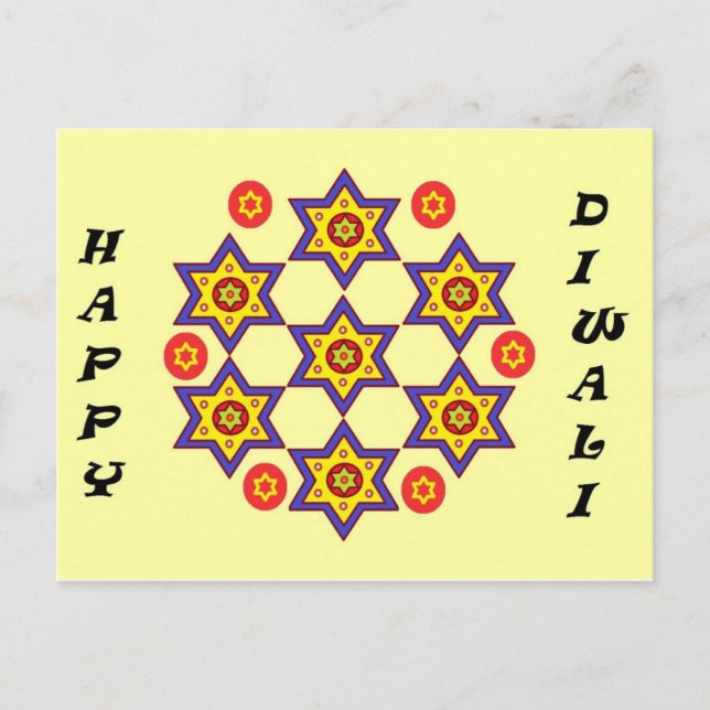 Diwali Postkarte (Vorderseite)