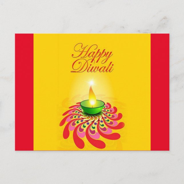 Diwali Postkarte (Vorderseite)