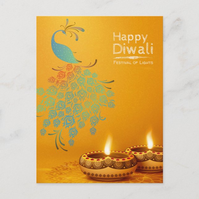 Diwali Postkarte (Vorderseite)