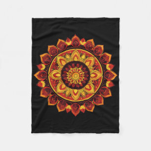 Diwali Rangoli Mandala Lotus Meditation Yoga Fleecedecke