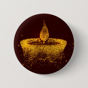 Diwali Sparkle Diya Button