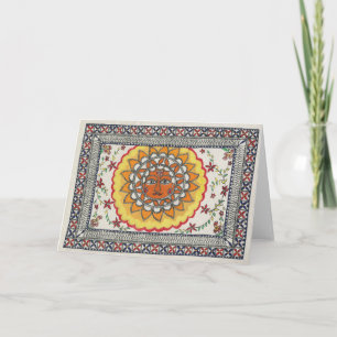 Diwali Sun Gruß-Karte Karte