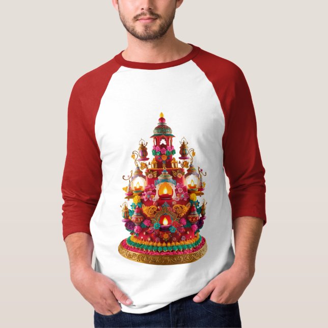 Diwali Traditionen T-Shirt (Vorderseite)