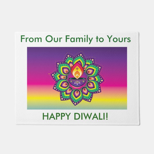 Diwali Tür-Matte Fußmatte (Vorderseite)