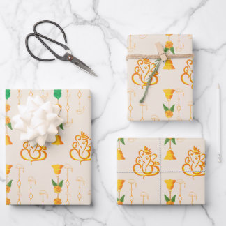 Diwali verpackt Gottes Design Geschenkpapier Set