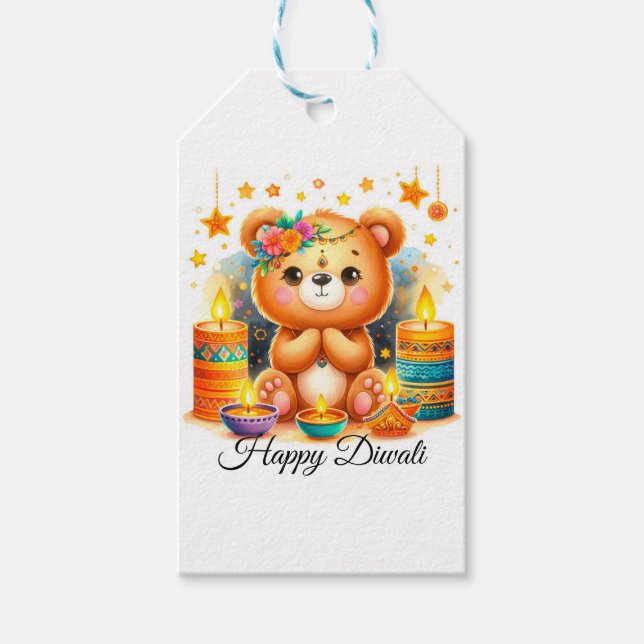 Diwali Vibes Geschenkanhänger (Vorderseite)