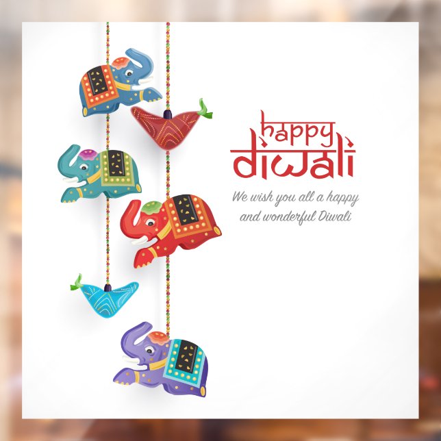 Diwali Window Clying Fensteraufkleber (Blatt 2)