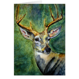 Dix cartes d'indicateur (cerf commun)