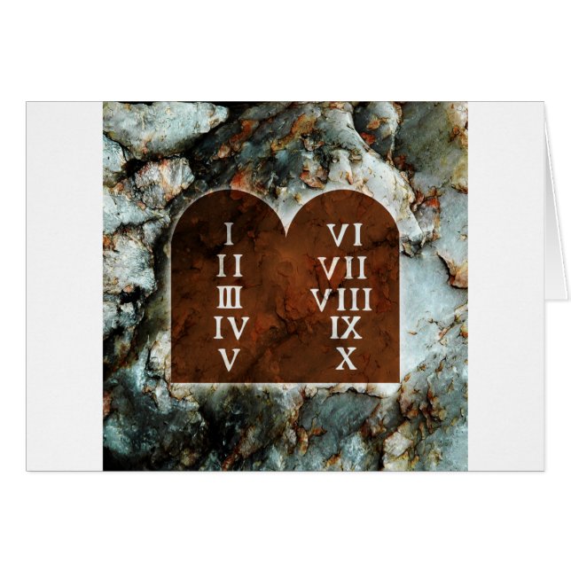 Dix commandements (Devant horizontal)