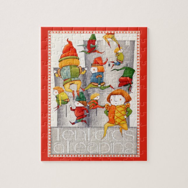 DIX SEINS UN LEAPING 8x10 Puzzle (Vertical)