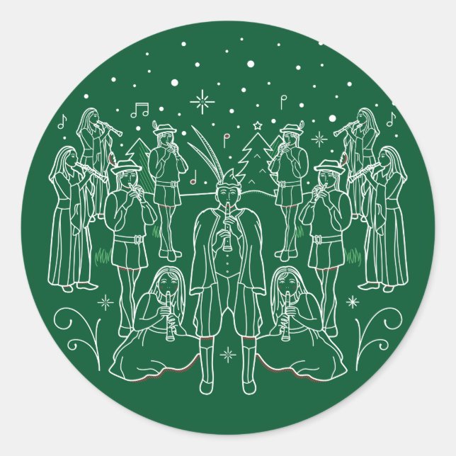 DIX-SEPTIÈME JOUR DE NOËL / Stickers Noël (Devant)