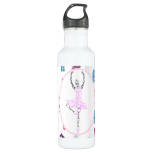 Dixie Ballerina-personalisiertes Tänzer-Geschenk Edelstahlflasche