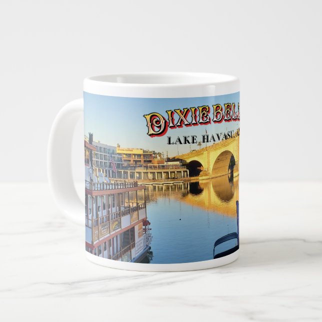Dixie Belle Paddle Wheeler Touring Boat Jumbo-Tasse (Vorderseite Links)