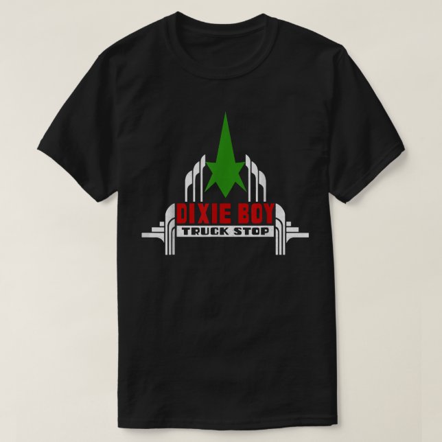 Dixie Boy Truck Stopp - Maximale Sonnenübergang T-Shirt (Design vorne)