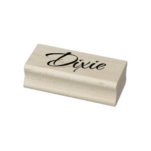 Dixie-Name-Signatur Gummistempel