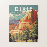 Dixie National Forest Utah Wandern Vintag<br><div class="desc">Dixie National Forest Vektorgrafik Design. Der größte Nationalwald in Utah liegt zwischen dem Großen Becken und dem Colorado Fluss.</div>