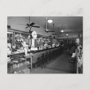 Dixie Soda Fountain, 20er Postkarte